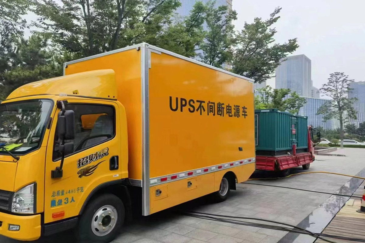 兴山发电机租赁施工现场